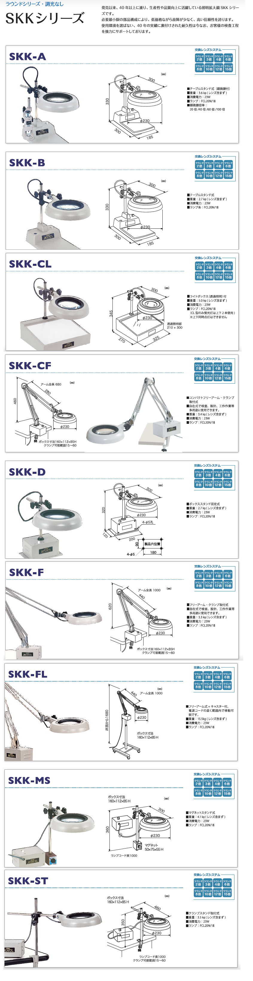 Kính lúp để bàn OTSUKA - SKK Series